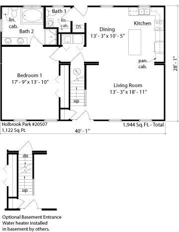 Holbrook Park floorplan - first floor