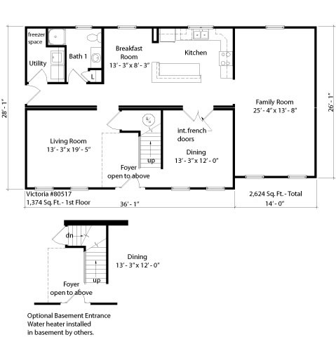 Victoria floorplan - first floor