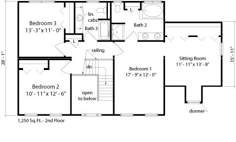 Victoria floorplan - second floor